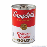 Sopa de pollo con fideos Campbell's ® - Caja fuerte Decoy Security Bank - joyas en efectivo