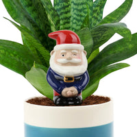 Estatua de gnomo que orina con riego automático, maceta de cerámica, planta, jardín, decoración, regalo