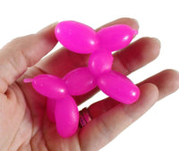 4 STRECHY BALLOON DOG - Party Favor Stretch Rubber Chid Toy - Assorted Colors!