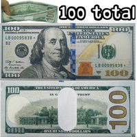 100 Pack - 100 Hundred Dollar Bill Wallets Money Bi-Fold Card Holder