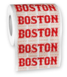 Boston Sucks Toilet Paper Roll - Yankees Red Sox Fans - blague cadeau gag de fête