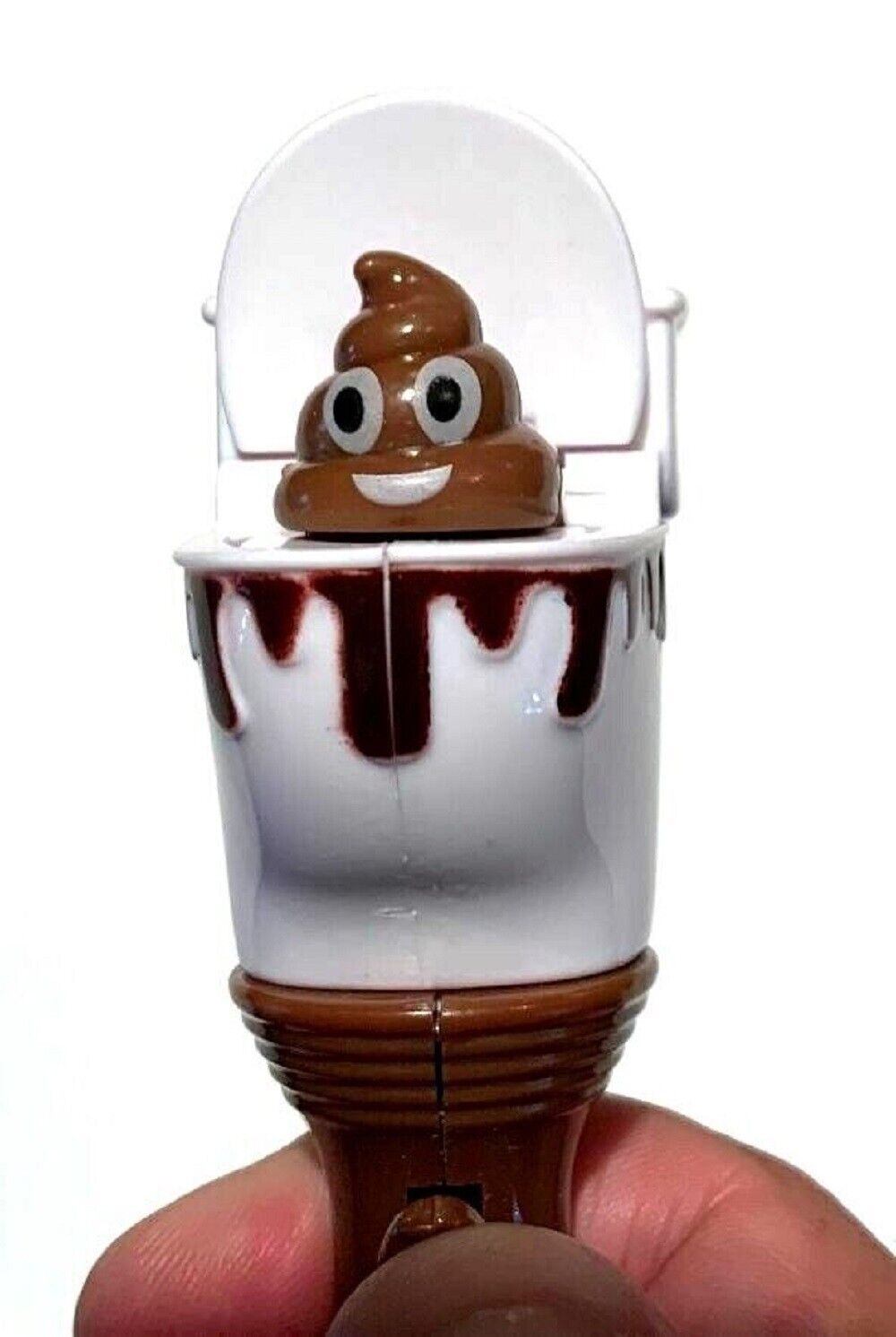 POOP IT HAPPENS PEN Toilet Seat Pop Up Crap Emoji Office Joke Gift Prank Poo GaG