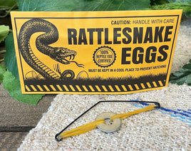 12 sobres de huevo de serpiente de cascabel – broma de broma divertido juguete para hacer ruido (1 docena)