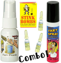 1 Liquid Ass + 1 Fart Spray Can + 3 Stink Vials +  Joker's Prank GaG Joke Set