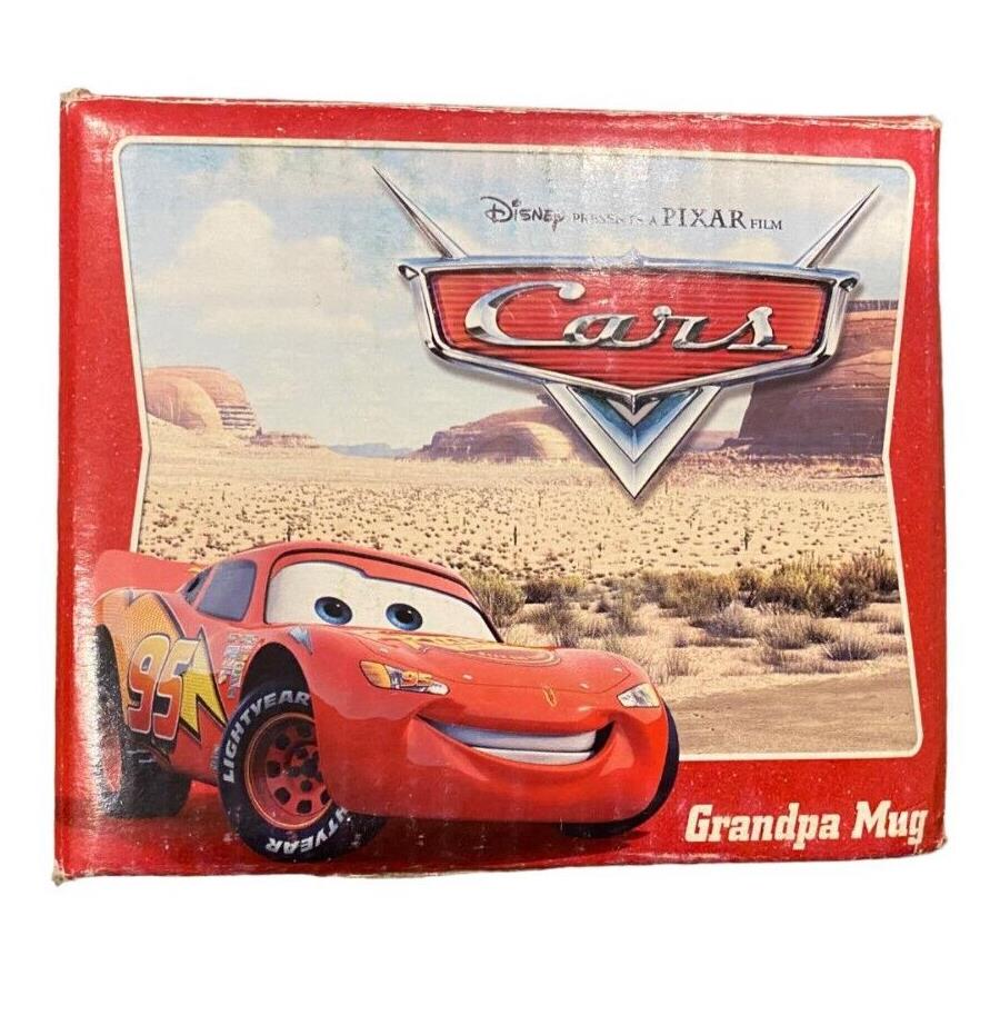 Disney Pixar Cars Mug Cup - Grandpa You're the Best - Highly Collectible W/ BOX