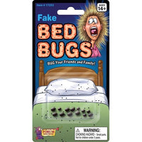 FAKE BLACK BED BUGS Pack - Tiny Mini Plastic Insects Prank Joke Gag Funny Gift