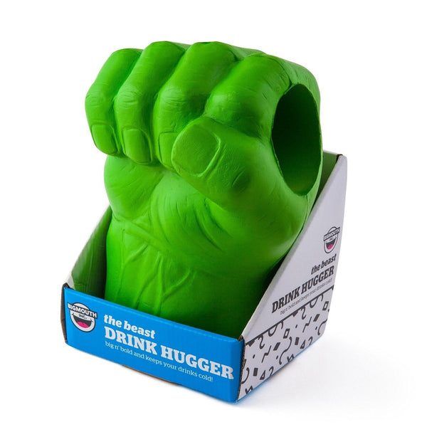 BigMouth THE BEAST GIANT GREEN HULK FIST Drink Beer Holder Foam Cooler Kooler