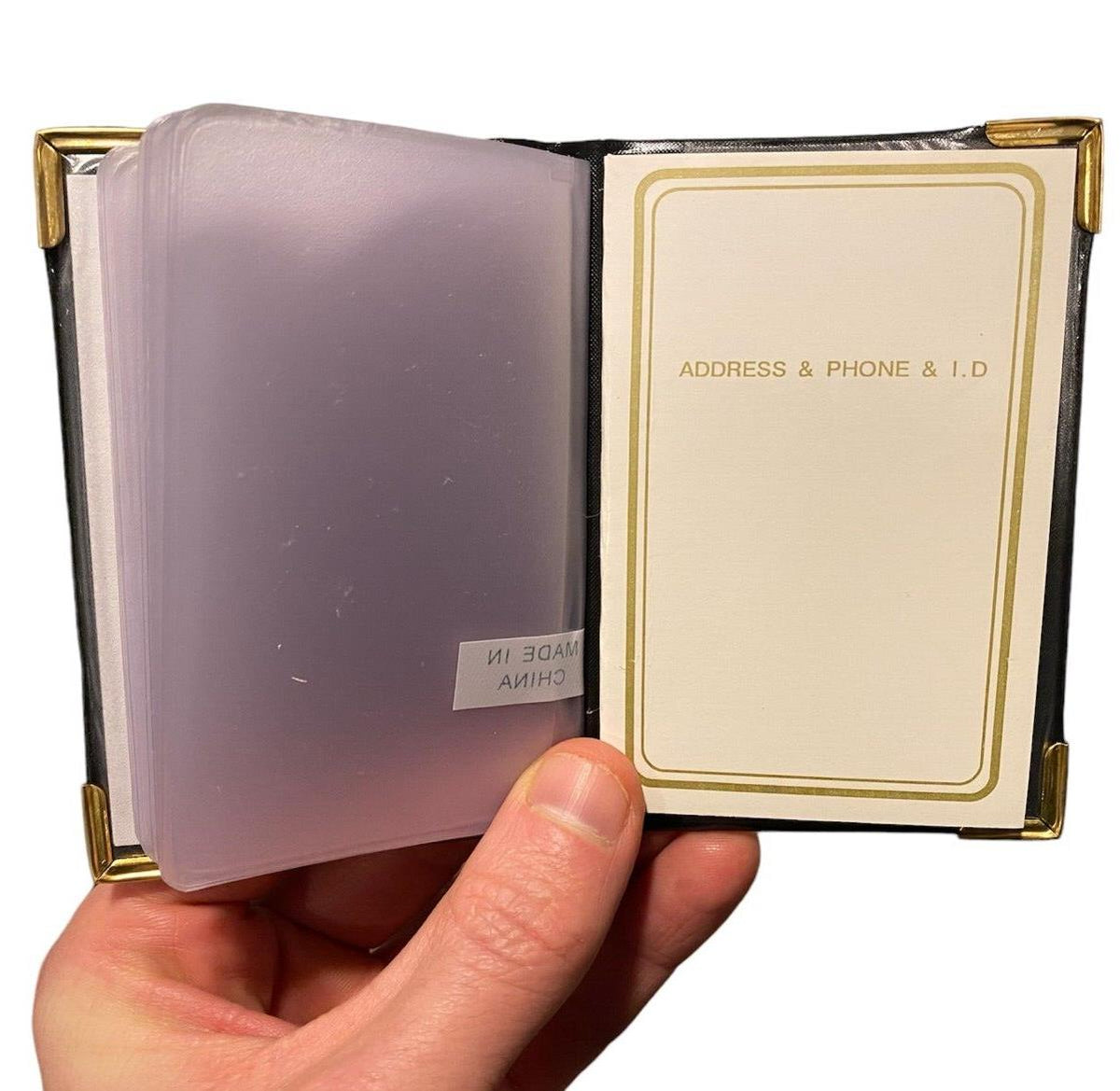 2 carnets d'adresses, de numéros de téléphone et de cartes d'identité – MIni support pour journal de voyage 7,6 x 10,2 cm