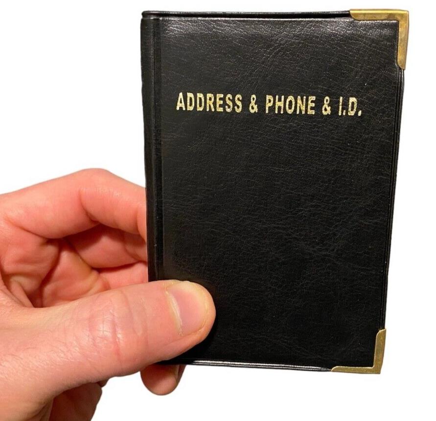 2 carnets d'adresses, de numéros de téléphone et de cartes d'identité – MIni support pour journal de voyage 7,6 x 10,2 cm