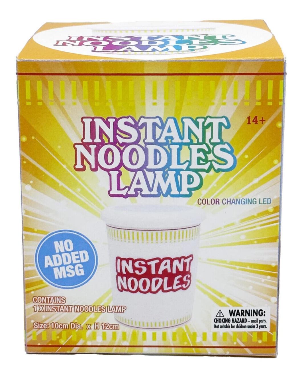 Ramen Instant Noodles Lamp Cup - Portable Night Light - Changes colors!