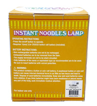 Ramen Instant Noodles Lamp Cup - Portable Night Light - Changes colors!