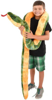 Jouet en peluche géant en peluche serpent Anaconda de 100 pouces de long - Incroyable !