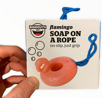 Pink Flamingo Soap on a Rope - Funny Gag Joke Novelty Gift - BigMouth Inc