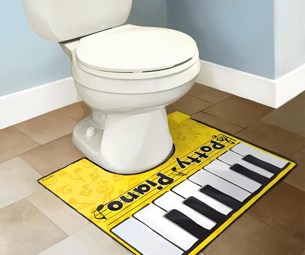 POTTY PIANO - Toilettes hilarantes pour salle de bain GaG Entertainment - Avec livre de chansons