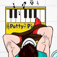 POTTY PIANO - Hilarious Bathroom Toilet GaG Entertainment - With Song Book