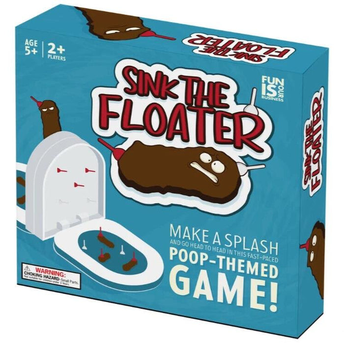 Sink The Poop Floater Board Game  2 Player Children Funny Stink Fart Toilet Turd