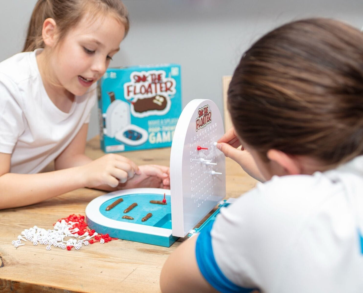 Sink The Poop Floater Juego de mesa para 2 jugadores Niños Divertido Stink Pedo Inodoro Turd