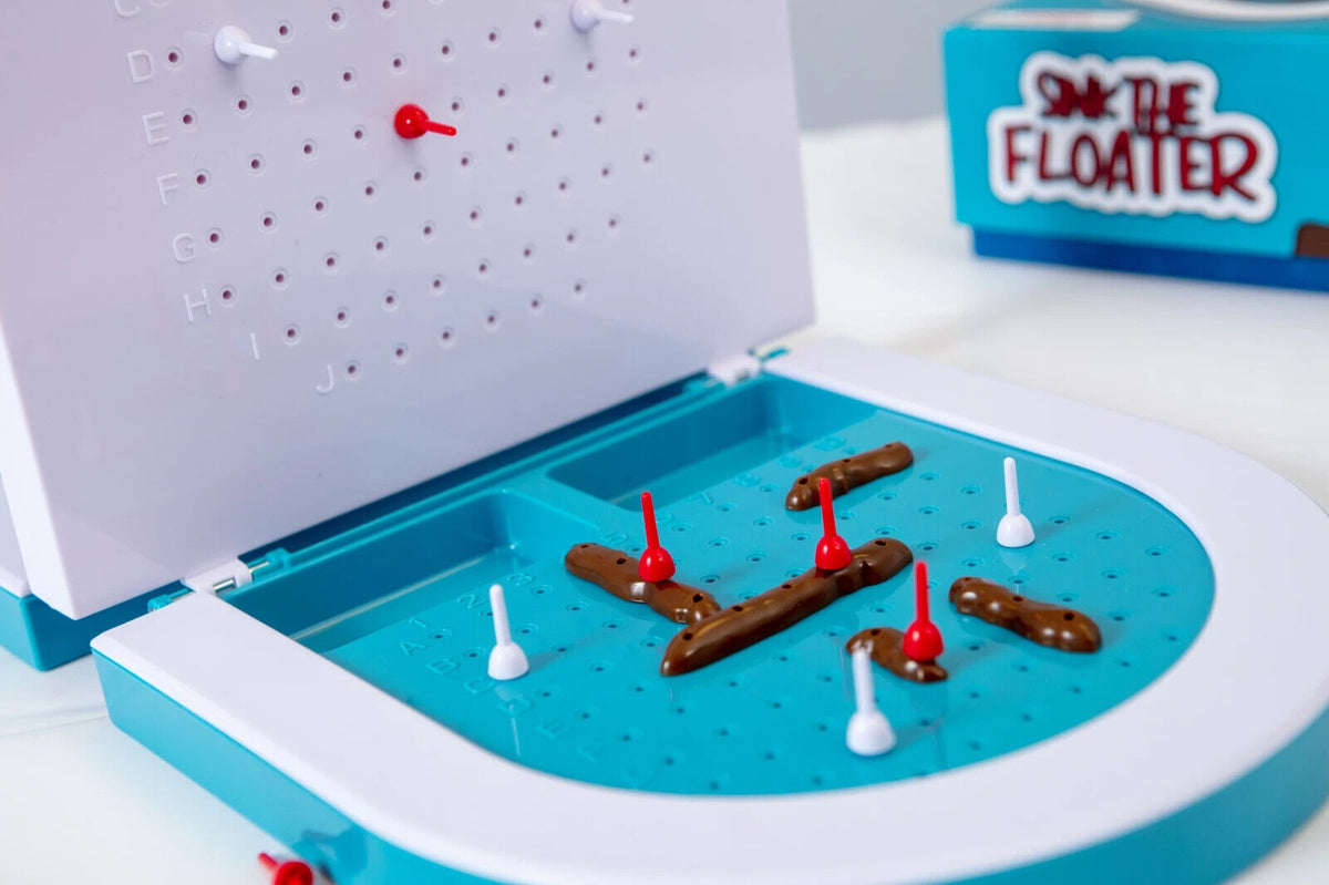 Sink The Poop Floater Juego de mesa para 2 jugadores Niños Divertido Stink Pedo Inodoro Turd