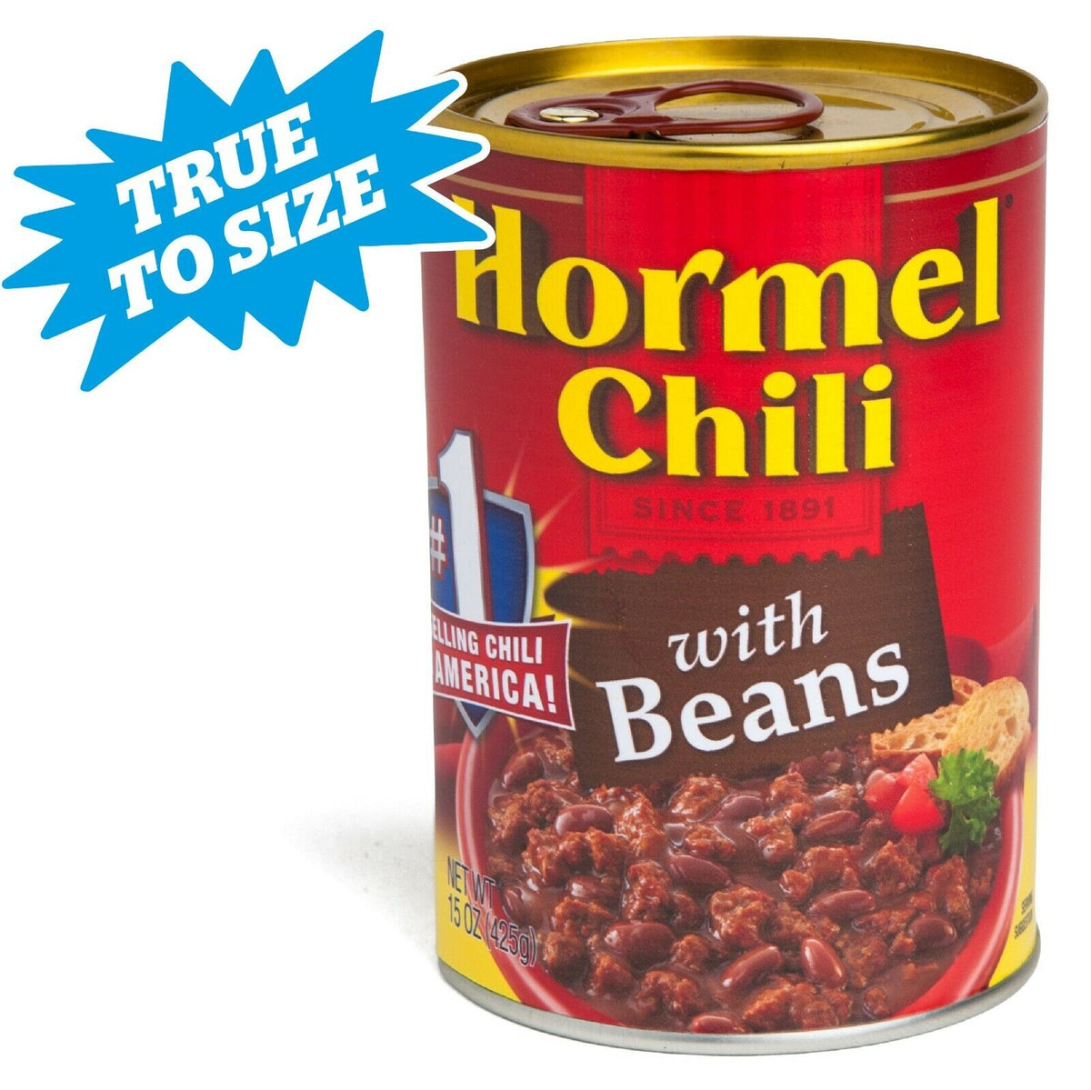 Hormel ® Chili with Beans Secret Safe - Decoy Security Bank - Cash Coin Jewelry