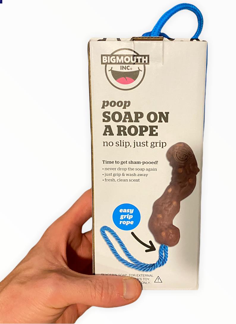 Poop Soap On a Rope - Turd Poo Crap Funny Gag Joke - BigMouth Inc.