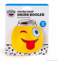 CRAZY WINKING EMOJI - Drink Can Bottle Beer Soda Cooler Foam Cooler - BigMouth