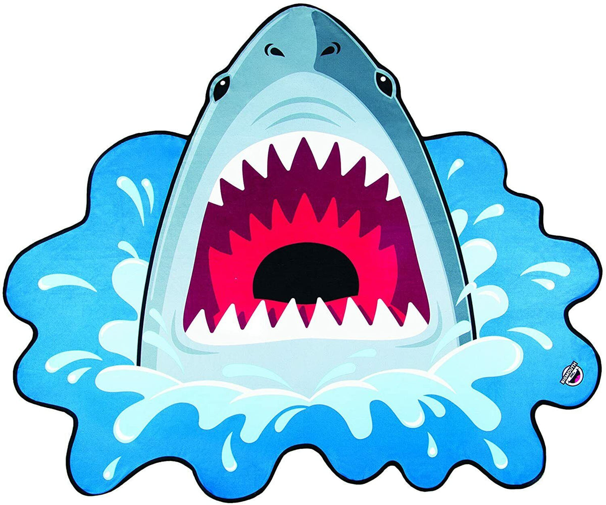 GIANT SHARK ATTACK JAWS - Beach Pool Shower Towel Blanket Cover - BigMouth Inc.