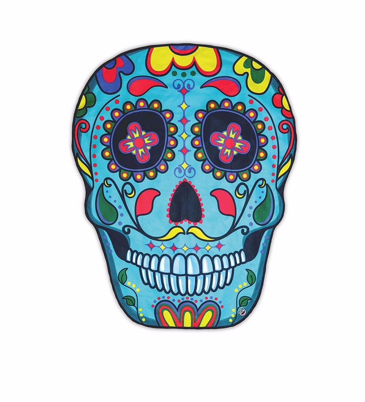 GIANT 5 FT SUGAR SKULL - Beach Pool Shower Towel Blanket - BigMouth Inc.