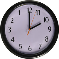 Backwards Wall Clock 9" Reverse Counter Clockwise Time - Gag Joke Prank Gift Toy