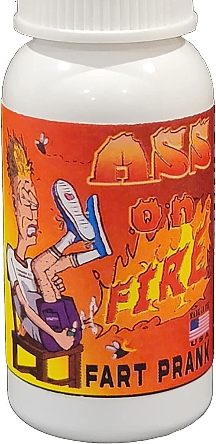 ASS on FIRE 🔥 Botella de spray para pedos de culo líquido Mister - Broma de broma desagradable y apestosa