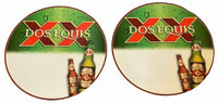 ENSEMBLE DE 2 affiches de bouteilles de bière Dos Equis, enseignes de Bar et de Pub, décoration murale Mancave