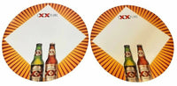 SET DE 2 Carteles de botellas de cerveza Dos Equis Bar Pub Mancave Signs - Nuevo