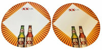 ENSEMBLE DE 2 affiches de bouteilles de bière Dos Equis Bar Pub Mancave Signs - Nouveau