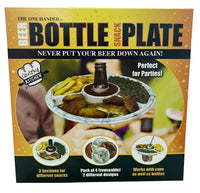 BEER BOTTLE SNACK PLATE - Party Food Platter Tray - Fun Way to Drink & Eat!