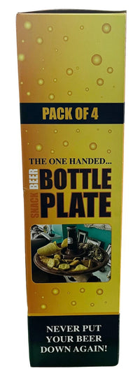 BEER BOTTLE SNACK PLATE - Party Food Platter Tray - Fun Way to Drink & Eat!