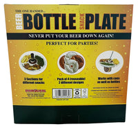 BEER BOTTLE SNACK PLATE - Party Food Platter Tray - Fun Way to Drink & Eat!