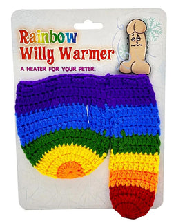 RAINBOW PRIDE LGBT WILLY WARMER   "Heater for your Peter"  Weener WEINER SOCK