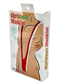 Christmas Santa Mankini  Willy Warmer Thong -  Men's Weener Bikini Holiday Gift