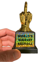 Le plus grand trophée AS%HO#E du monde Middle Finger FU - Golden Award - Joke Gag Gift