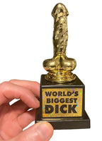 Trophée la plus grosse bite du monde - Willy Pecker Golden Award - Cadeau blague gag pour adulte