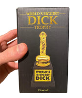 Trofeo Dick más grande del mundo - Premio de Oro Willy Pecker - Regalo de broma para adultos