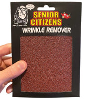 Over the Hill Wrinkle Remover ( Sandpaper lol )  Senior Christmas Gag Joke Gift