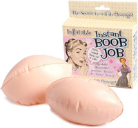 Trabajo de pecho instantáneo inflable - Embalaje retro divertido - Regalo novedoso de broma de boobie