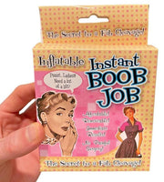 Inflatable Instant Boob Job - Funny Retro Packaging - Boobie Joke Novelty Gift