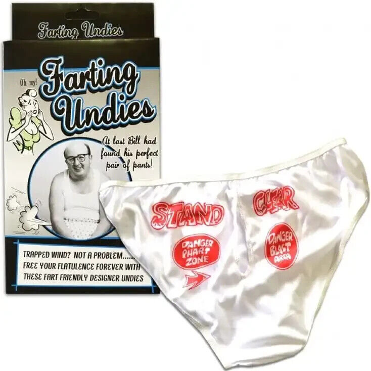 FARTING UNDIES - Fart Friendly Flatulence Underwear Funny Joke GaG Holiday Gift