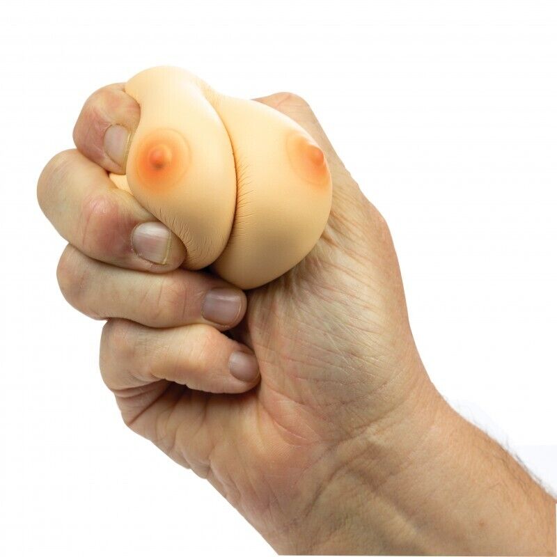 STRESS BREASTS Squeeze - Juguete de mordaza novedoso para adultos con alivio de senos exprimibles