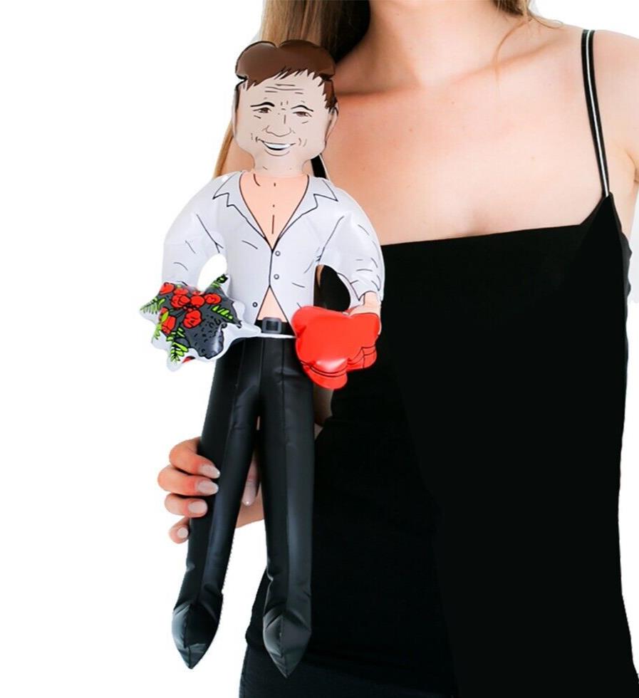 INFLATABLE PERFECT MAN - Handsome Boyfriend Husband Blow Up Doll Joke Gag Gift