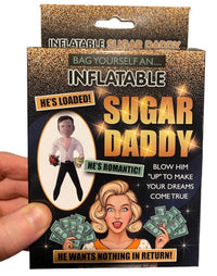 INFLATABLE SUGAR DADDY - Handsome Boyfriend Blow Up Novelty Doll - He's Loaded!