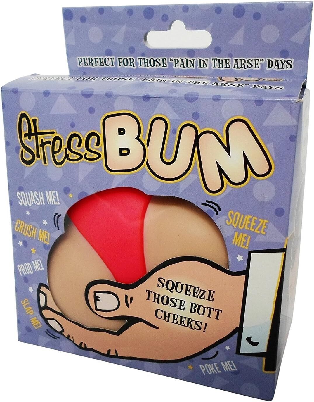 STRESS BUM - Squeeze a Booty Ass Butt Squishy Fidget Adult Novelty Gift Toy