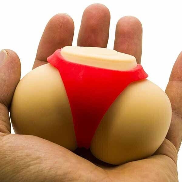 STRESS BUM - Squeeze a Booty Ass Butt Squishy Fidget Adult Novelty Gift Toy