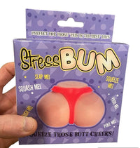 STRESS BUM - Pressez un butin cul bout à bout Squishy Fidget adulte nouveauté cadeau jouet